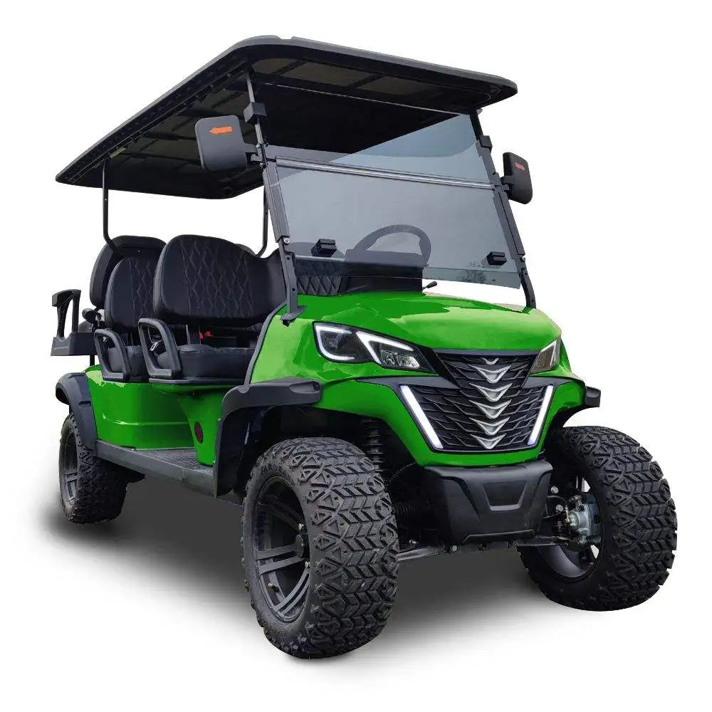 72v Electric Golf Cart 4+2 6 Seater 7.5kw Lithium Golf Off Road Buggy Garden Villa Hunting Golf Cart