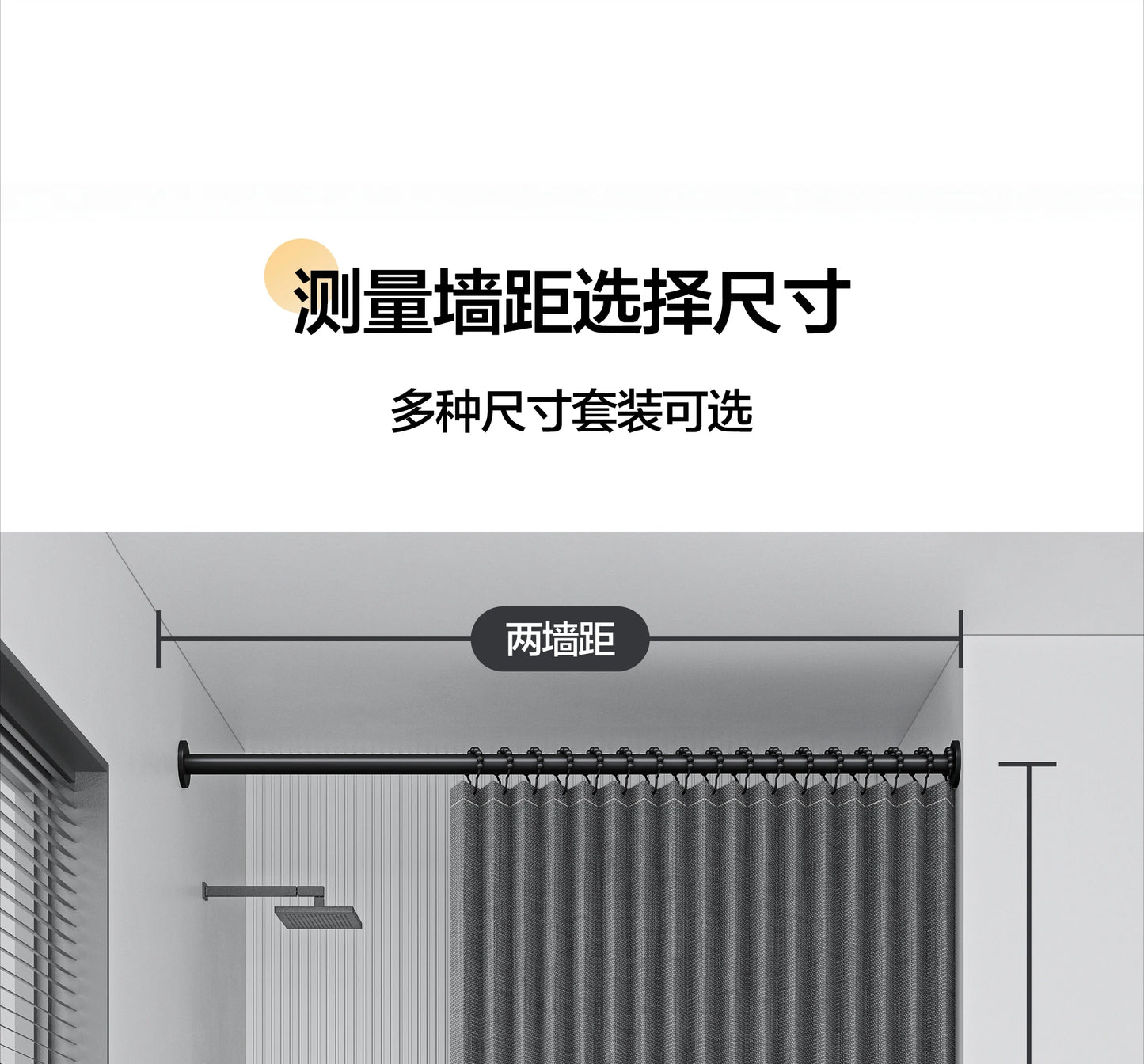 High-end bathroom folding shower curtain without punching invisible tarp toilet partition bath shower dry and wet separation