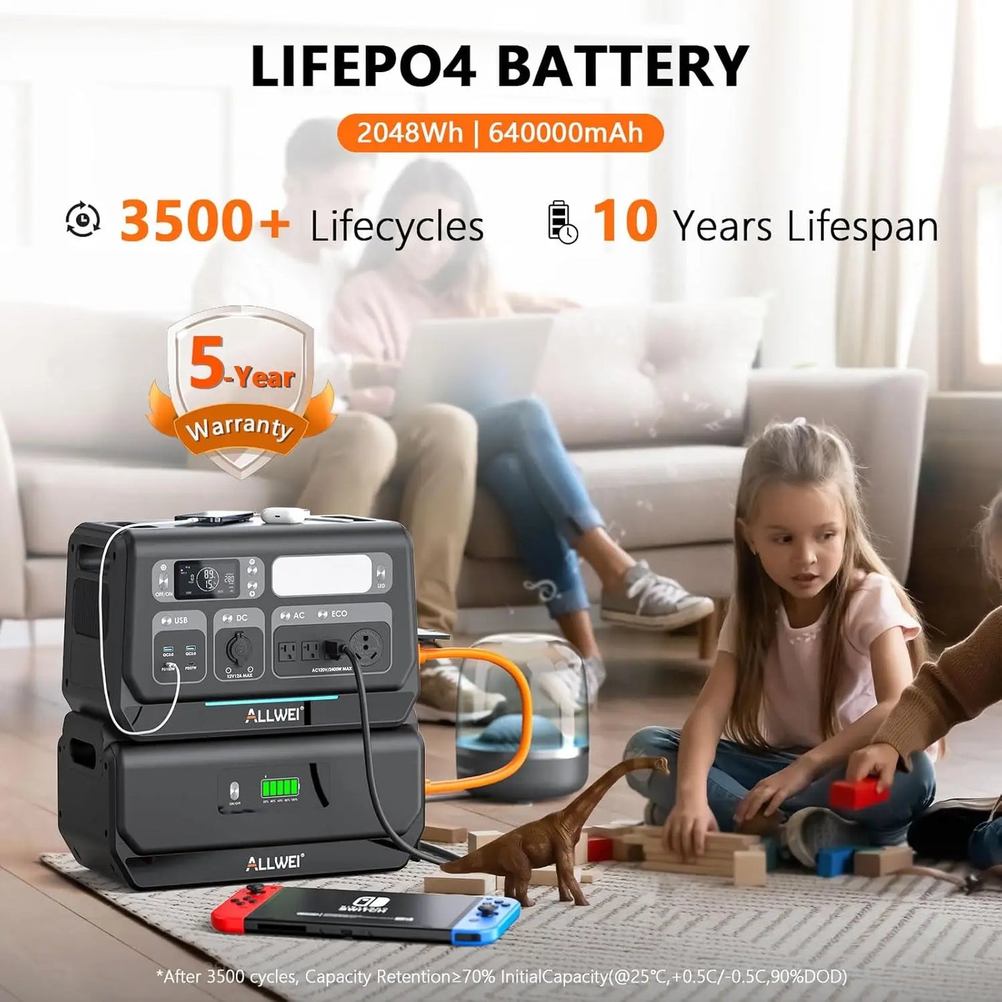 Portable Power Station Solar Battery Generator