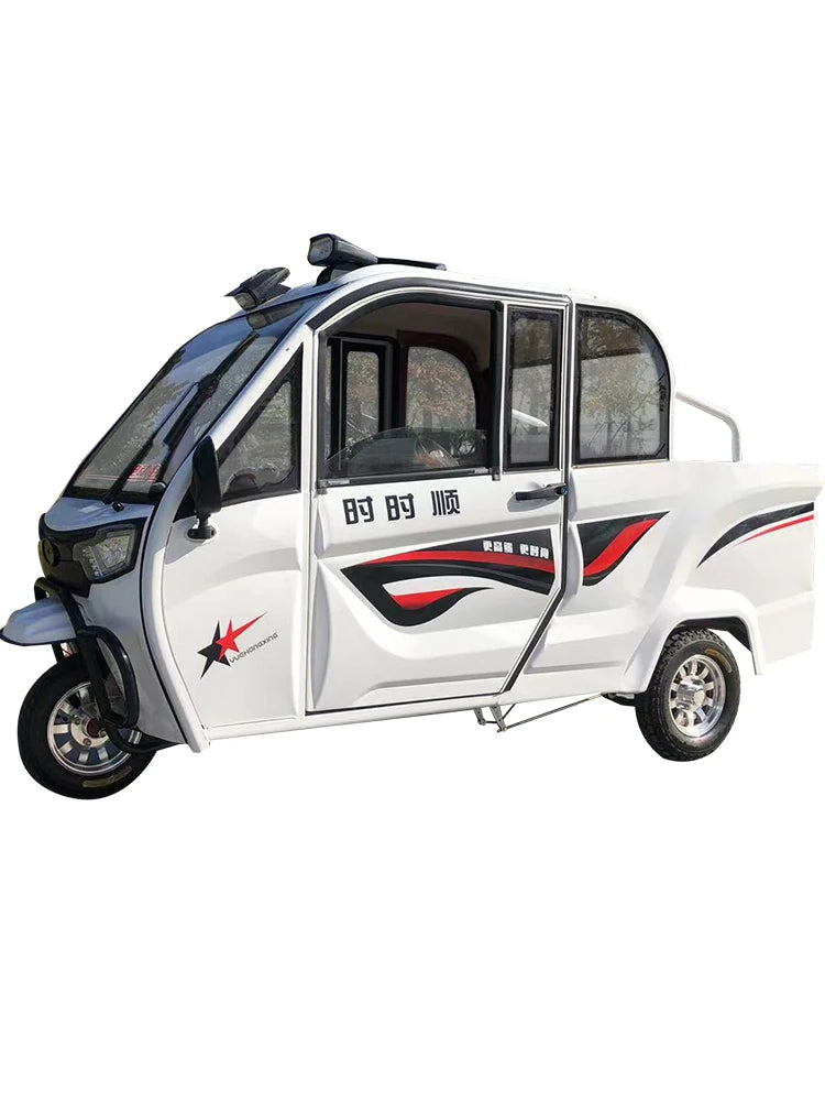 Semi enclosed pickup trucks, electric tricycles, household covered adult mobility vehicles, agricultural transport vehicles, opt