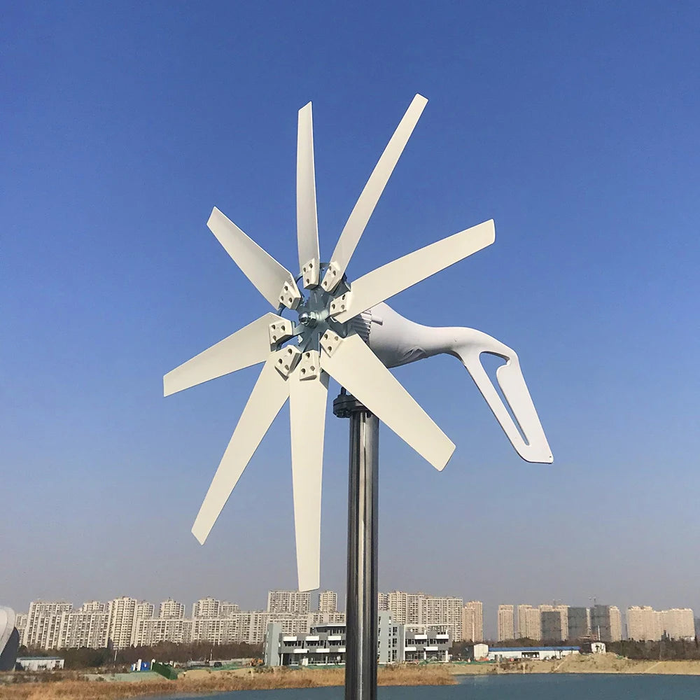3000w Wind Turbine Generator 12V 24V 48V DC 220v AC Home System