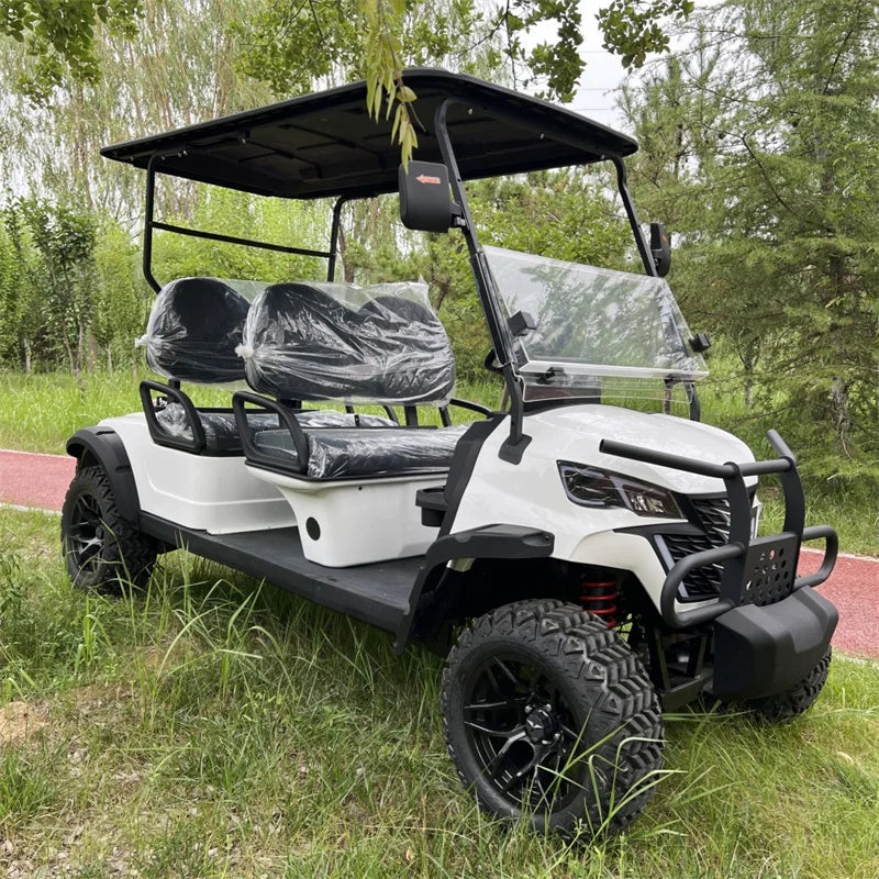 Hot Selling 4 Wheel Adult Golf Buggy Car Lithium Battery Powered Off Road Tire Street Legal 2 4 6 Passenger Electric Golf Cart