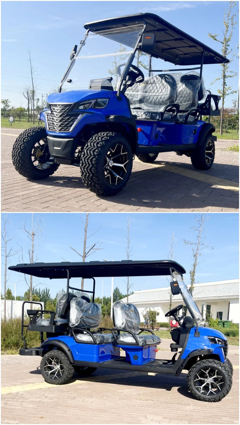 2025 Powerful 4 Wheel Club Car 5000W Motor Golf Buggy Cart Rapid Delivery Electric Car Street Legal