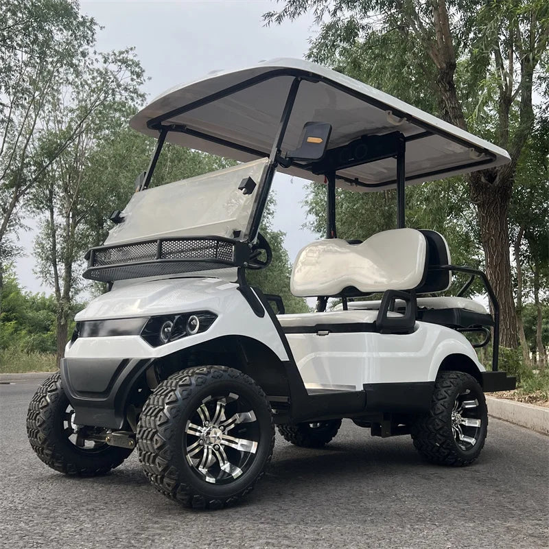 CE Approved 2 Seater Electric Golf Car For Tourist Electric Golf Cart With Golf Bag Holder