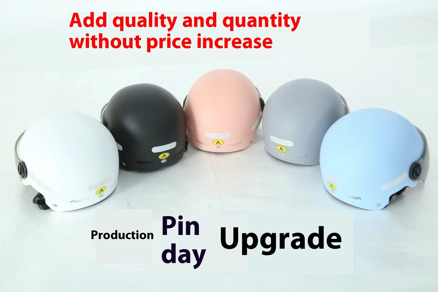 New Men Motorcycle Helmet Woman Electric Motor Car Scooter Bike Open Face Half Helmet Anti Safety Hat Bicycle Cap With Goggles