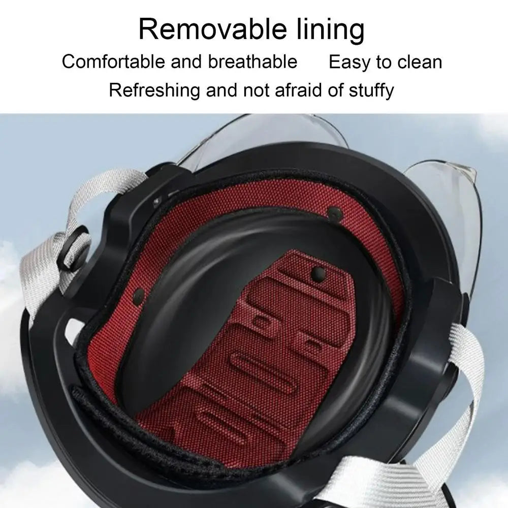 Electric Motorcycle Helmet Motor Car Scooter Bike Men Woman Open Face Half Helmet Anti-UV Safety Hat Bicycle Cap with Goggles