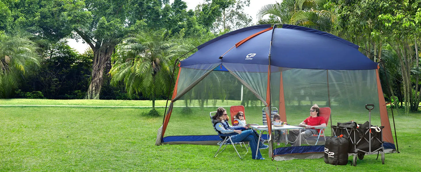 Screen House Room Camping Tent 12 x 10 Ft Canopy Tent Screen Shelter Gazebos Outdoor