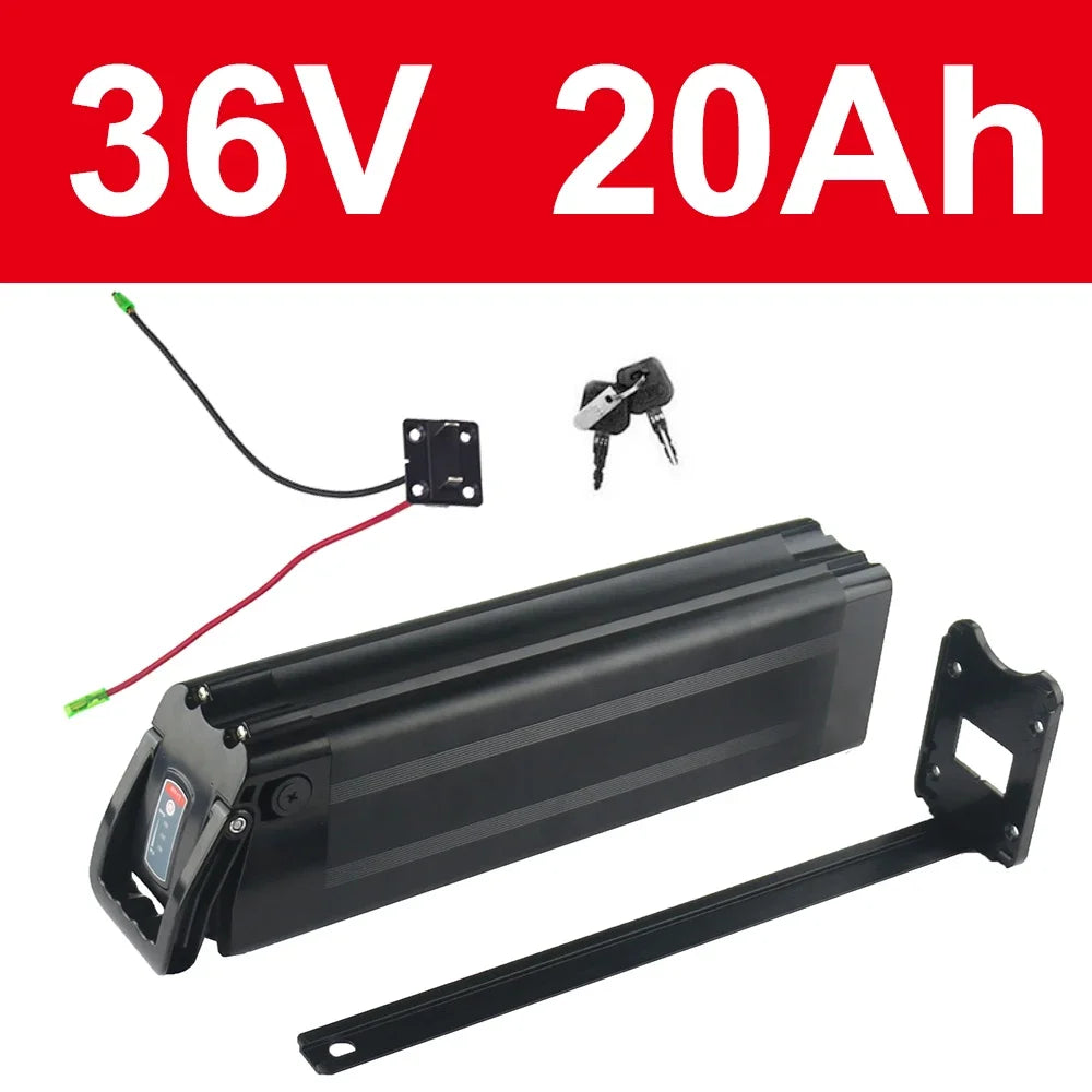 48V 20Ah 15Ah Silverfish Lithium Electric Bike 1000W 500W 24V 36V Lithium Ion Electric Bike Bicycle 48V18650Battery Pack+Charger