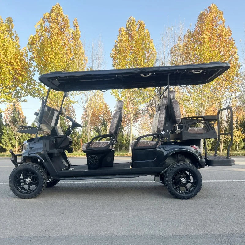 4 Seater Golf Cart Electric Power 60V 200Ah Lithium Golf Cart Hot Selling 4 Wheel Disc Brake Classic Club Car