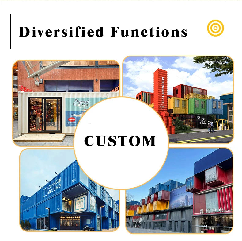 Luxury Prefabricated Container Home from China Factory20ft 40ft 2 - 3 Bedrooms Portable Detachable