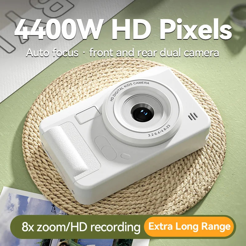 40MP 1080P Camera with Lanyard 8X Zoom Anti Shake 4K HD Auto Focus