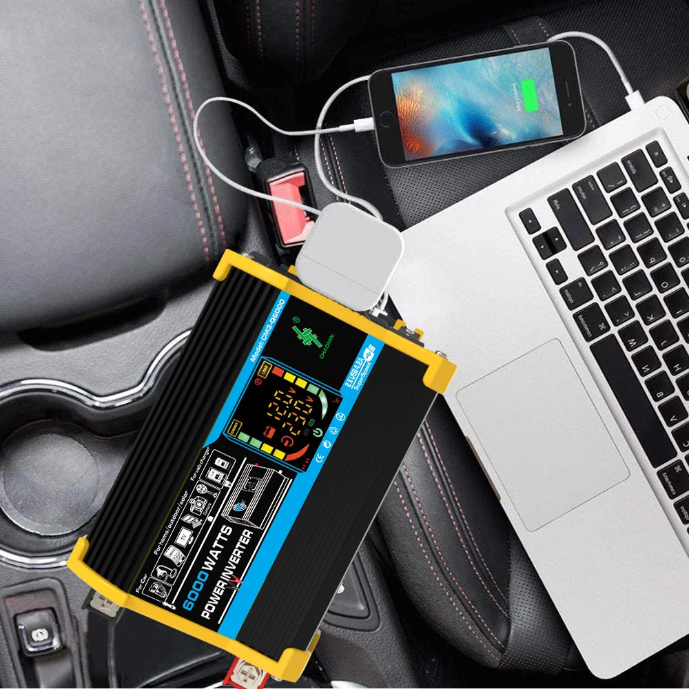 Inverter 6000W Solar Panel 2*300W 12V Portable Solar Generator Power Bank