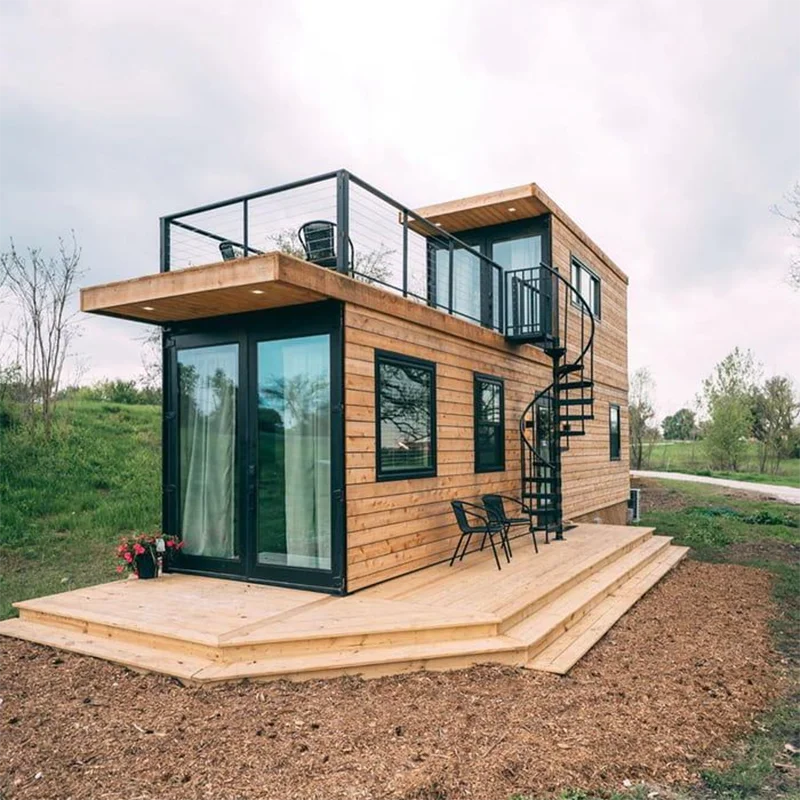 Luxury Prefabricated Container Home from China Factory20ft 40ft 2 - 3 Bedrooms Portable Detachable