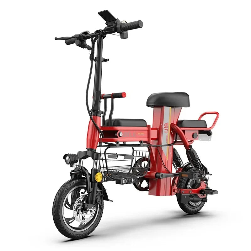 Electric motorcycle 350W48V25AH lithium battery foldable electric scooter Urban mobility parent-child electric bicycle