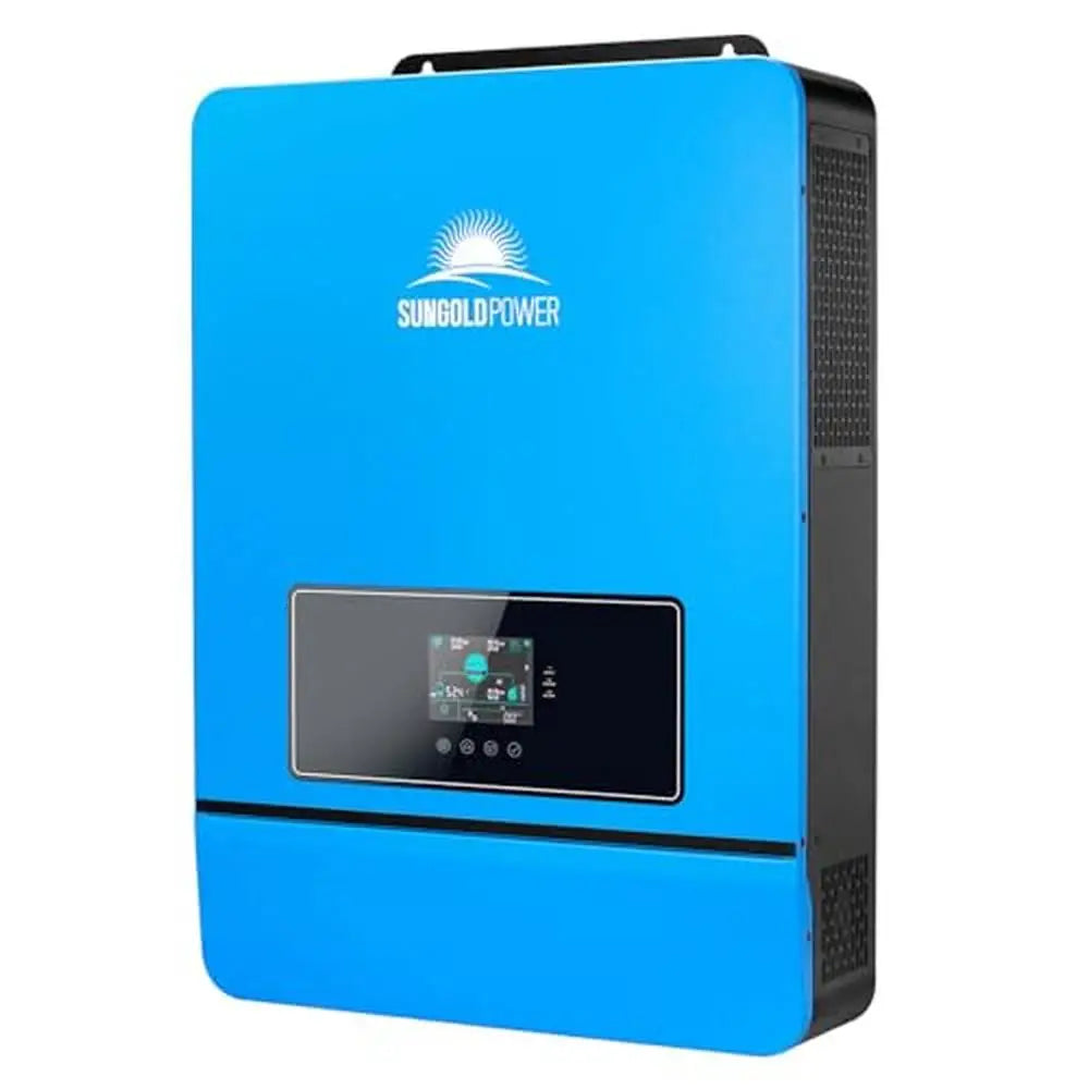 SUNGOLDPOWER Hybrid Solar Inverter with 2 MPPT Controllers 120V/240V Output WiFi Module Parallel Capability 500VDC Open