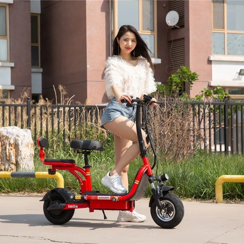 Two-wheeled electric vehicle 400W48V20AH lithium battery double electric bicycle portable urban mobility electric scooter