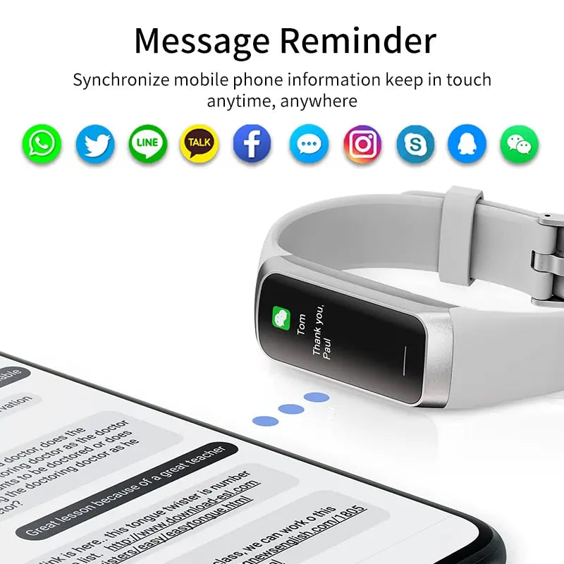 Smart Watch Men 2023 Smart Band Women Heart Rate Blood Smart Bracelet Sport Fitness Tracker