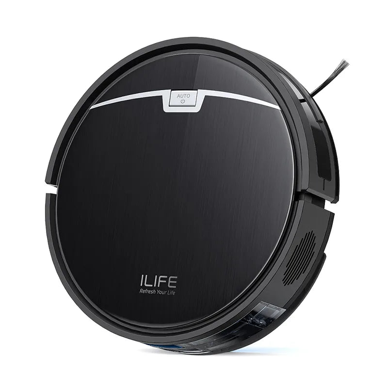 ILIFE V9/V9Pro Robot Vacuum, Self-Emptying, 3000Pa Strong Suction, Gyro Navigation, Schedule, App/Alexa Control, for Pet Hair
