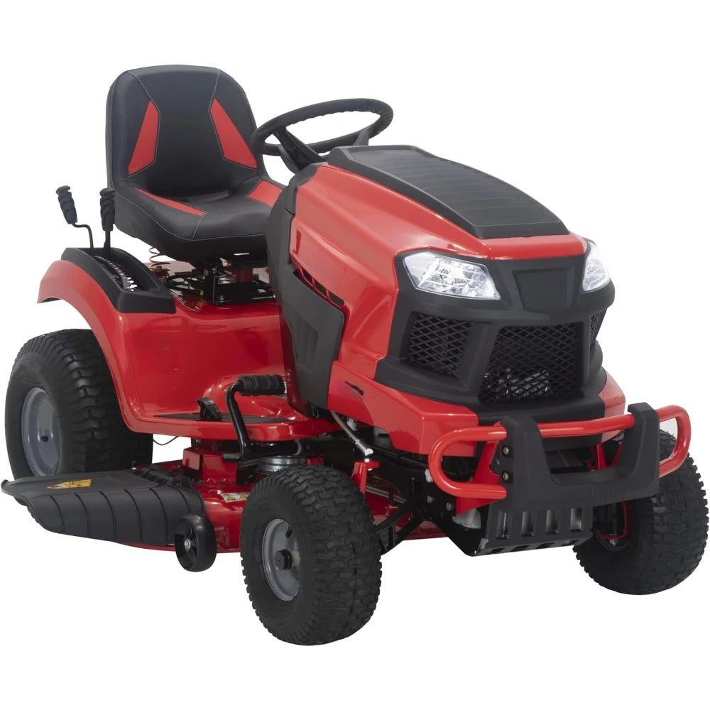 42 Inch 20 Horsepower V-shaped Twin Cylinder Riding Lawn Mower, Gas Driven Riding Lawn Mower