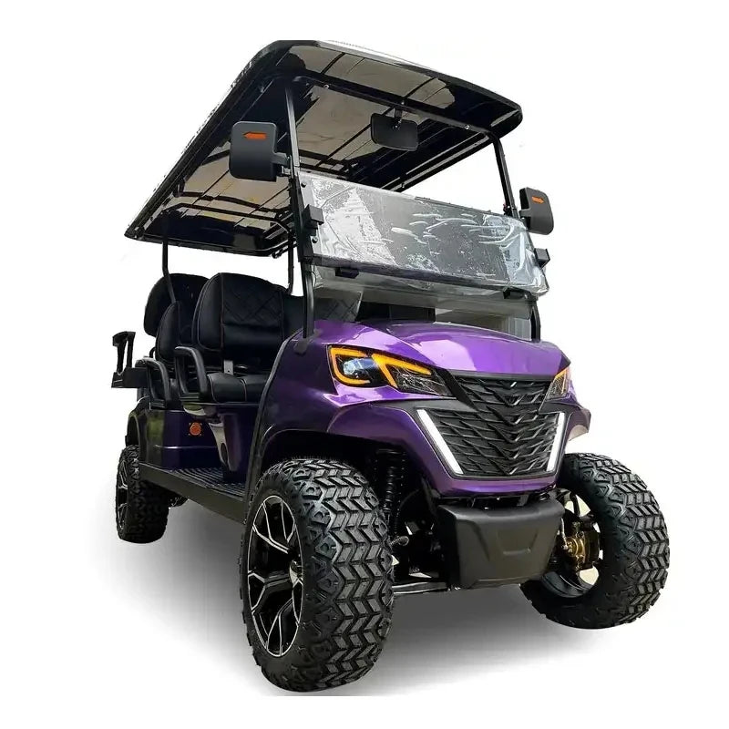 72v Electric Golf Cart 4+2 6 Seater 7.5kw Lithium Golf Off Road Buggy Garden Villa Hunting Golf Cart