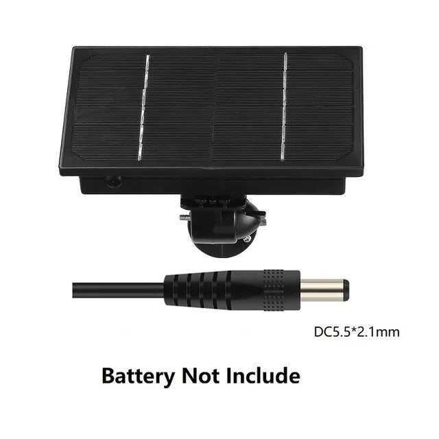 Outdoor 5V/12V Solar Power Panel Built-in Battery 6000mAh