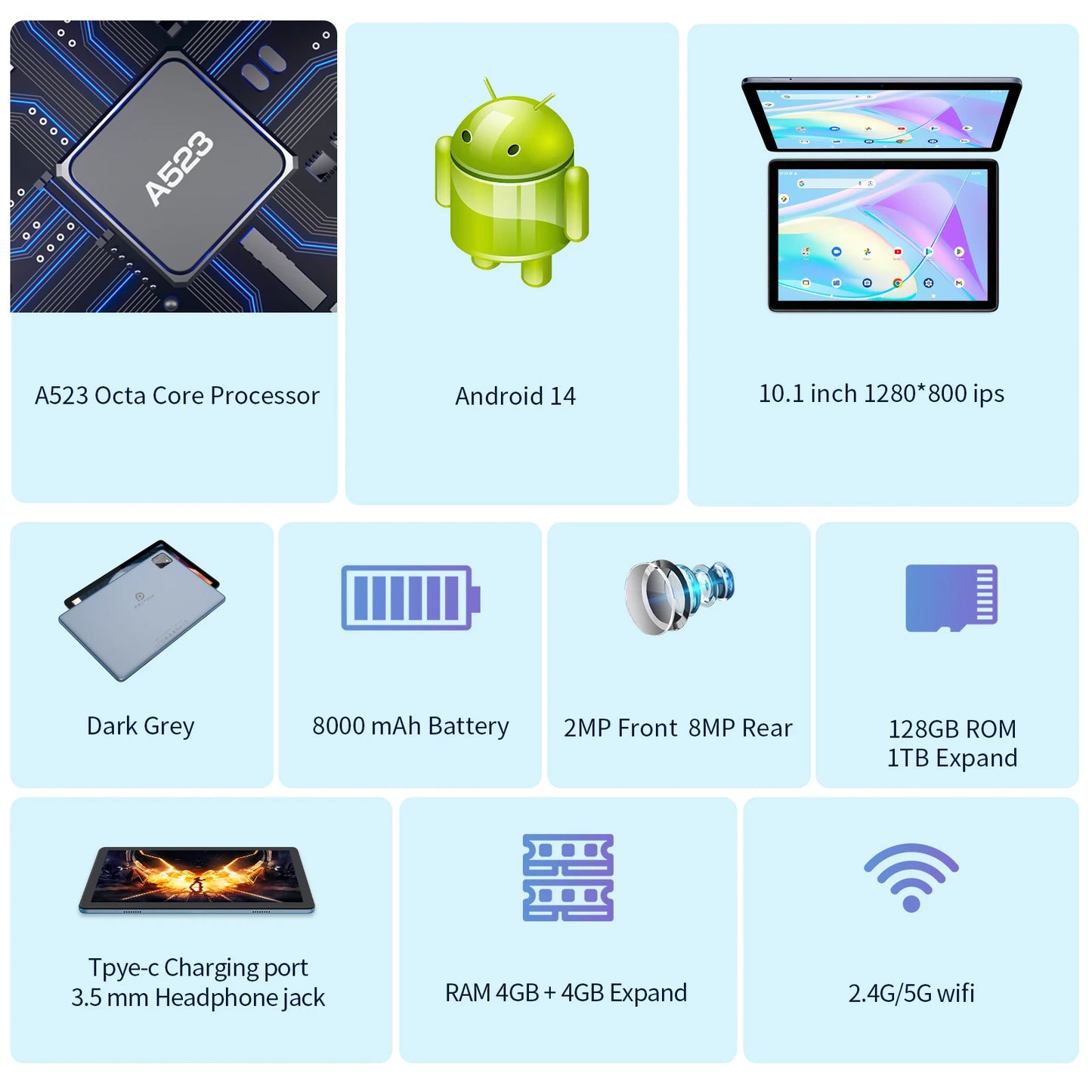 Android Tablet 10.1 Inch