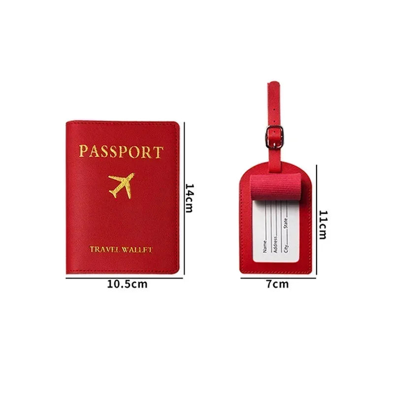 Women Men Airplane Suitcase Address Label Baggage Boarding Bag Name ID Address Holder Tags