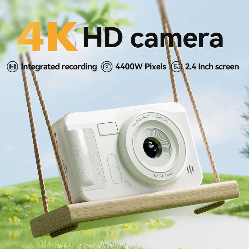40MP 1080P Camera with Lanyard 8X Zoom Anti Shake 4K HD Auto Focus