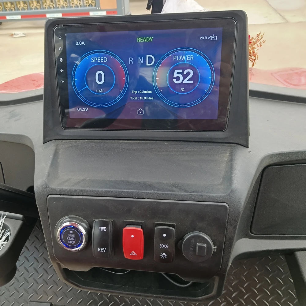 Wholesale China Color Logo Custom Club 4 Seats Car Electric and Gasoline Golf Carts Electric Powered Red 2+2 Seats for Sale