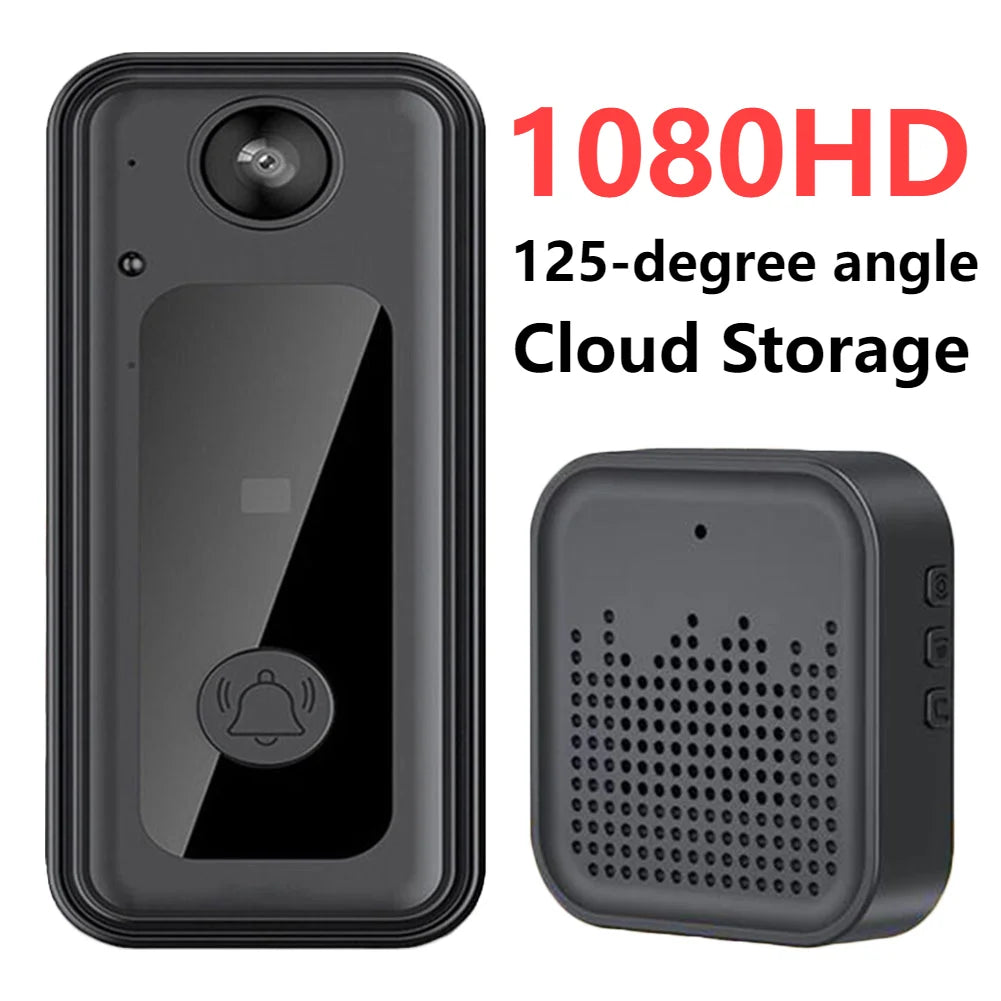 WiFi Smart Video Doorbell Camera Night Vision Wireless Visual Intercom Doorbell Intelligent Doorbell Indoor Outdoor Surveillance