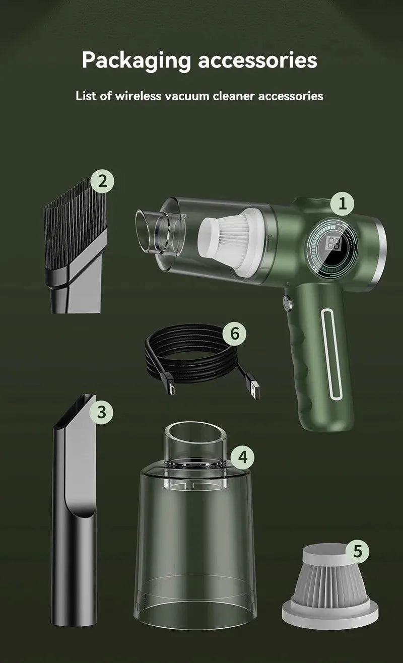 Xiaomi Mijia 9800000PA 5in1 Wireless Automobile Vacuum Cleaner Portable Vacuum Handheld Electric appliance Cleaner For Car home