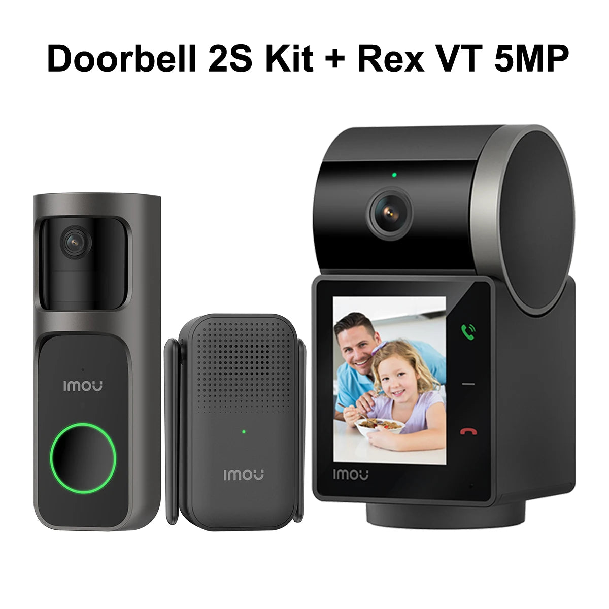 Video Doorbell 2S Kit WiFi Smart Video Intercom Human Detection Voice Talk Wireless with Chime