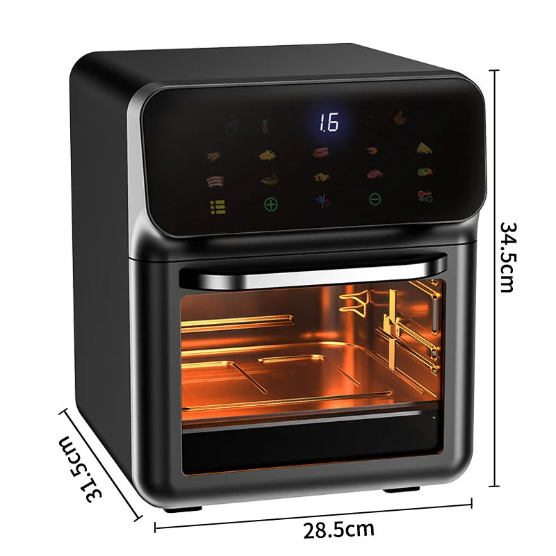 10L Large Capacity Electric Air Fryers 360°Baking Convection Oven Deep Fryer without Oil