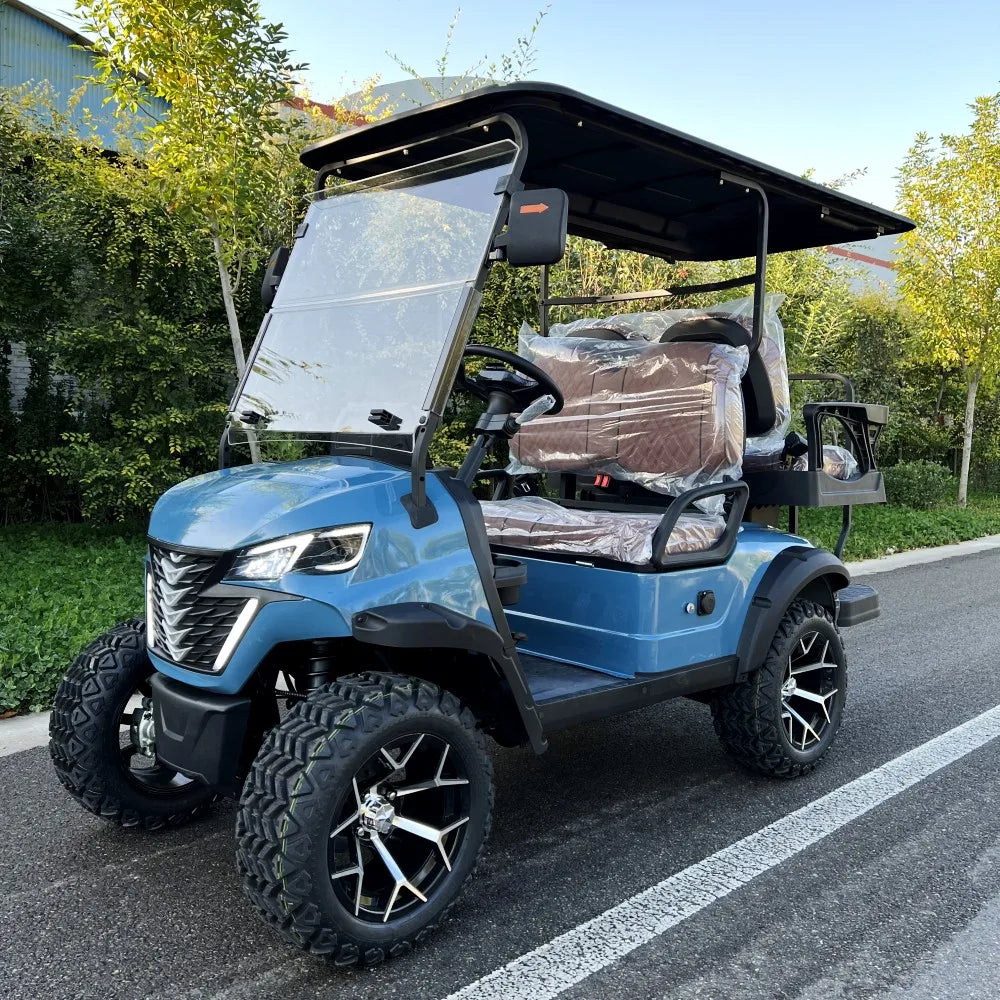2025 Powerful 4 Wheel Club Car 5000W Motor Golf Buggy Cart Rapid Delivery Electric Car Street Legal