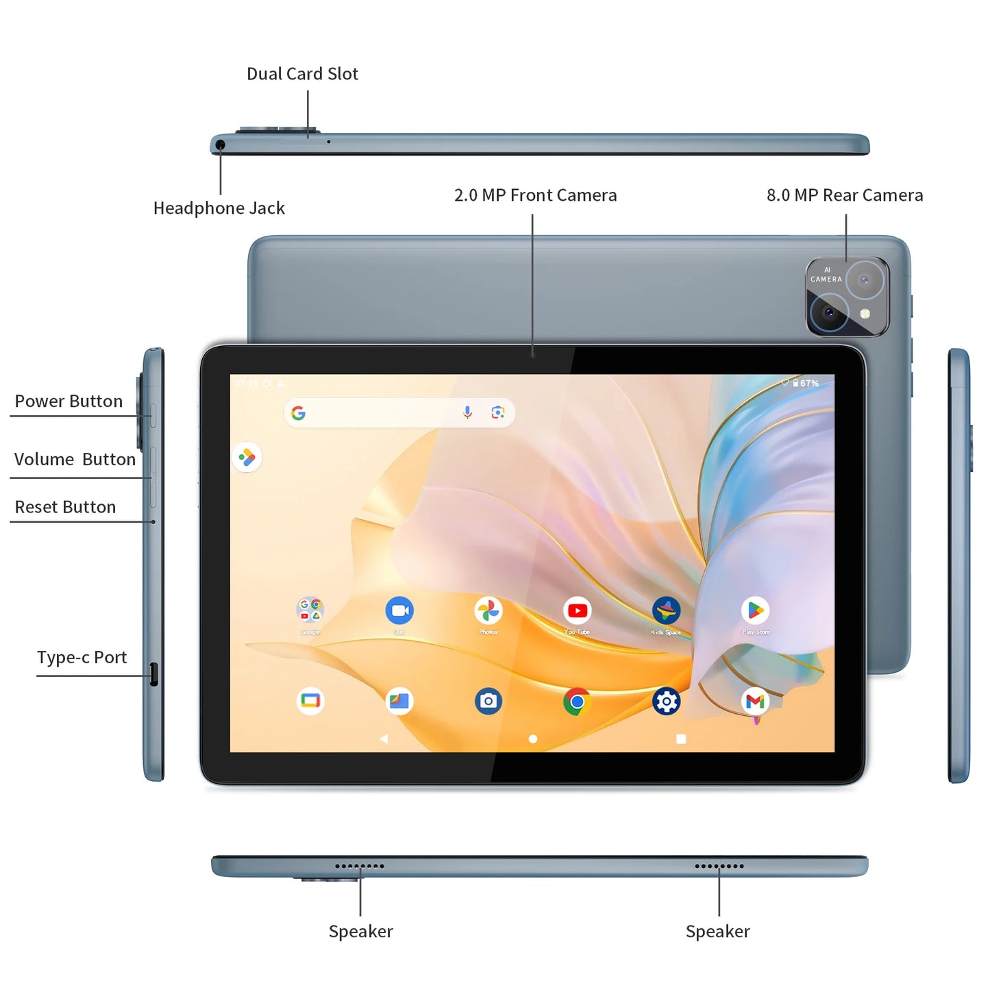 Android Tablet 10.1 Inch