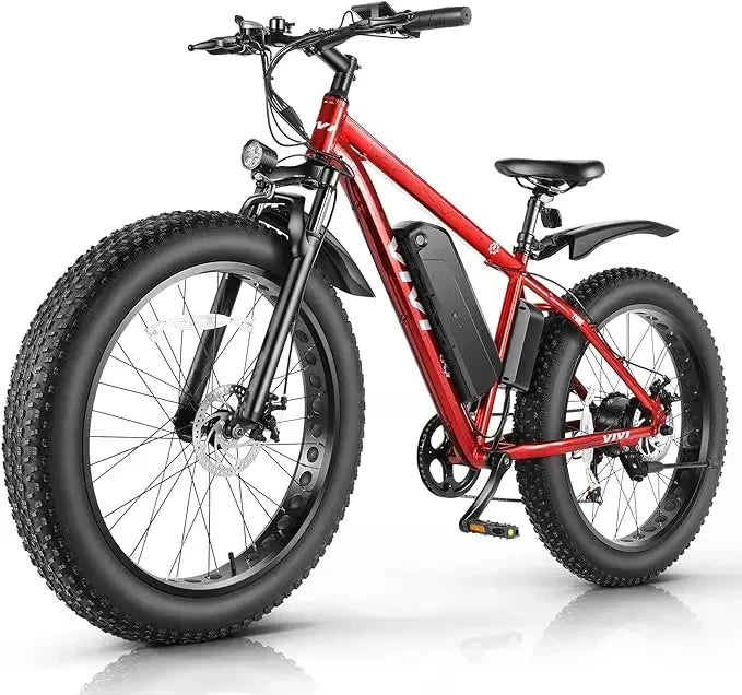 26" x 4.0 Fat Tire Electric Bike with 48V 13Ah Removable Battery, 7 Speed, 25MPH, Cruise Control