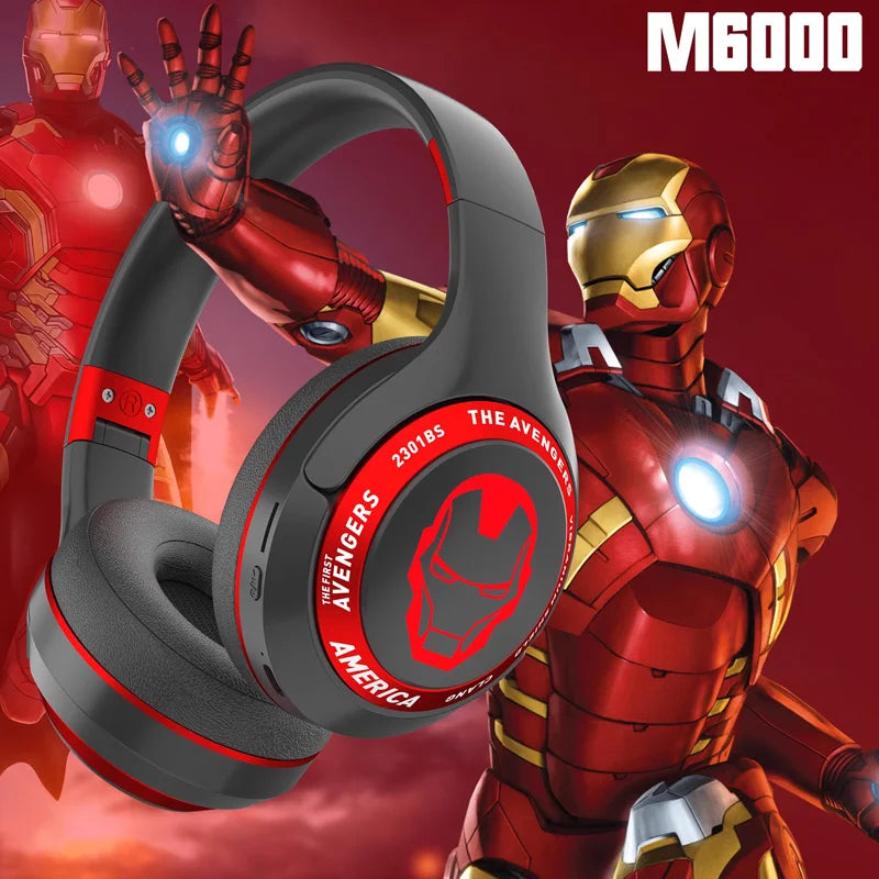 Marvel Spider Man Bluetooth Eagles Over ear Foldable Computer Wireless Headphones Noise Cancellation HIFI