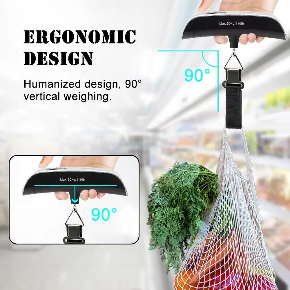 Electronic Luggage Hanging Suitcase Travel Weighs Baggage Bag Weight Balance