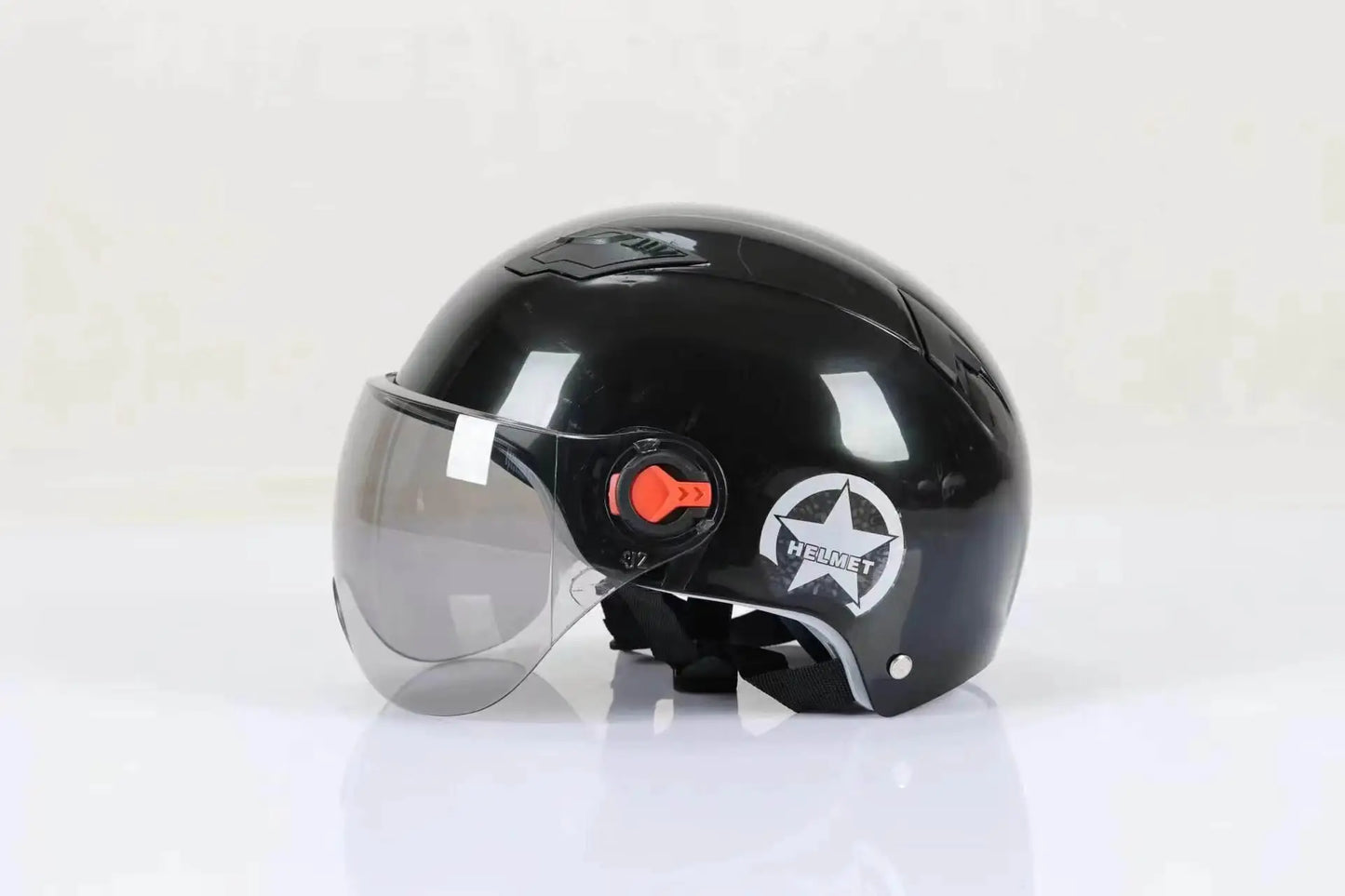 New Men Motorcycle Helmet Woman Electric Motor Car Scooter Bike Open Face Half Helmet Anti Safety Hat Bicycle Cap With Goggles