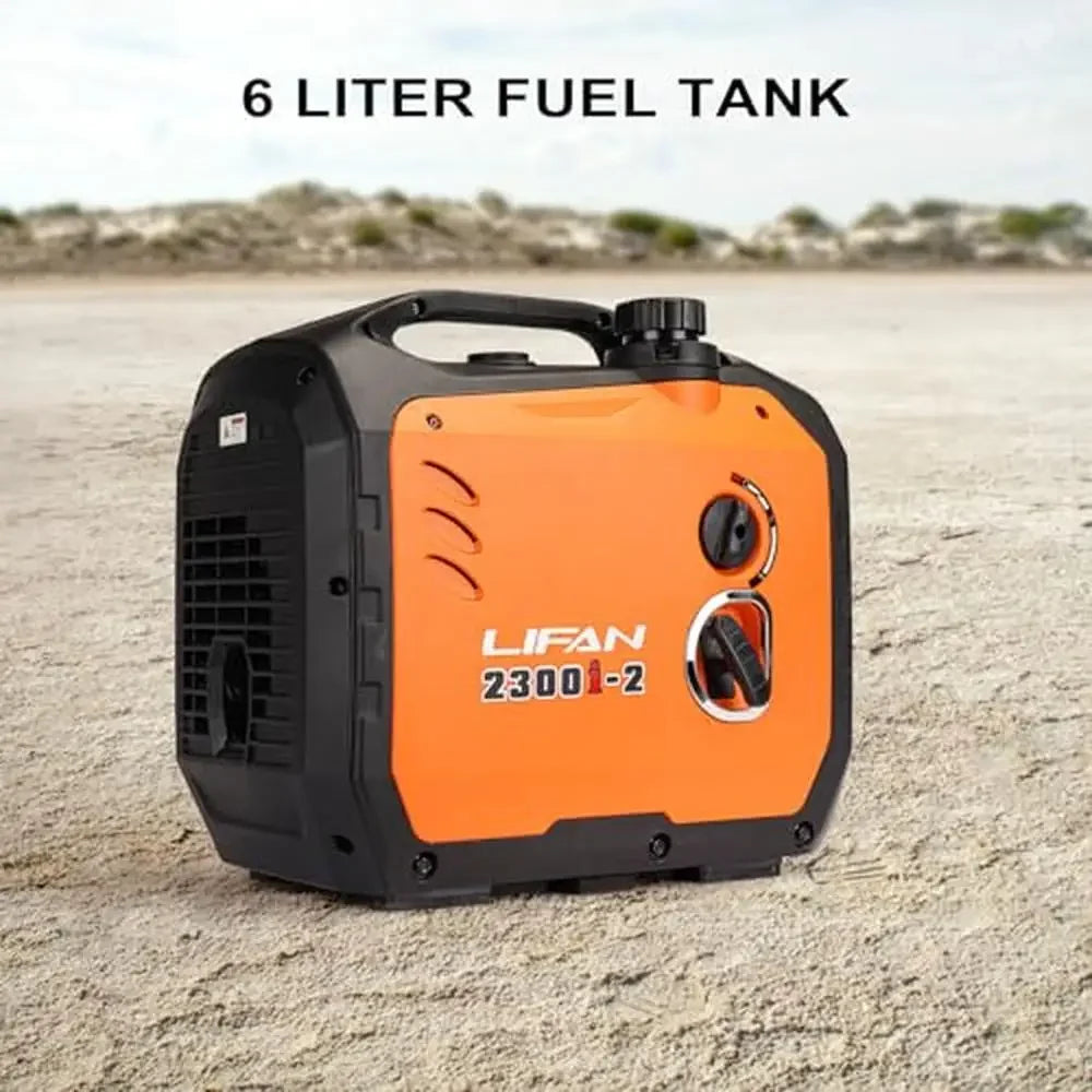 2300W Super Quiet Gasoline Generator USB Outlet Parallel Capability Power Source Petrol Lightweight 42.8lbs Easy Transport Low