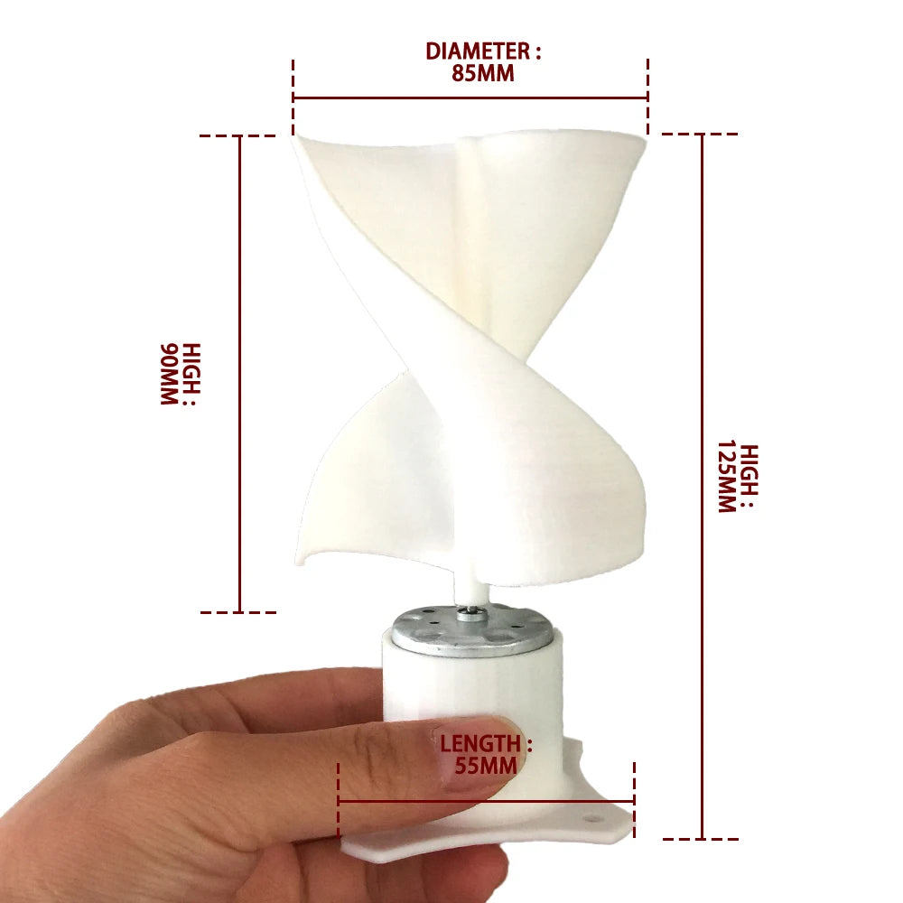 New Style 6blades Small Mini Horizontal Wind Turbine Generator