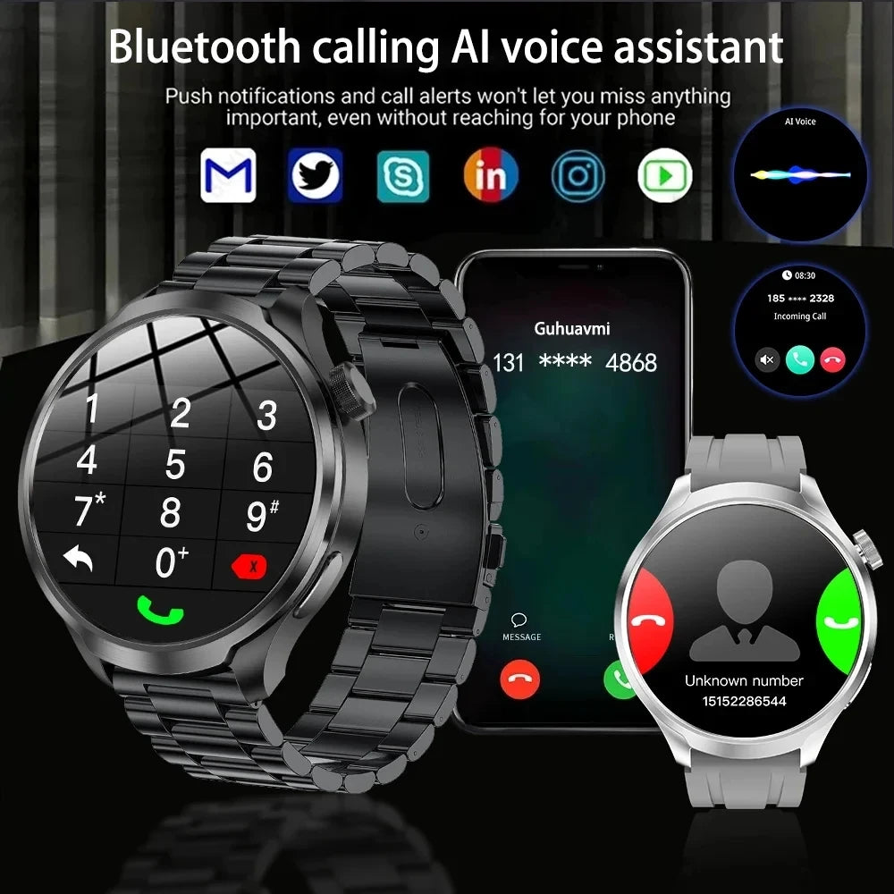 2024 New GPS Sports NFC Fashion Smartwatch 1.85 "AMOLED Screen Heart Rate