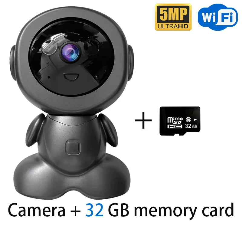 5MP Wireless WiFi Indoor Surveillance Camera Night Vision PTZ Two-way Voice Security Protection