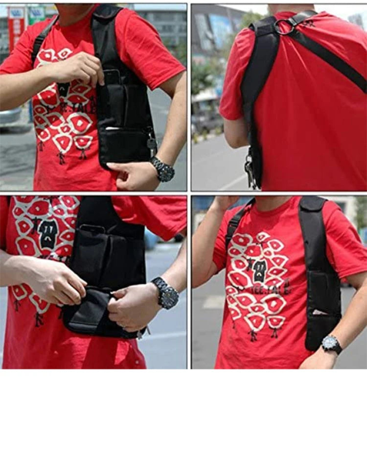 Upgraded anti-theft hidden underarm bag trendy cell phone bag secret agent bag close crossbody purse women style shoulder bag