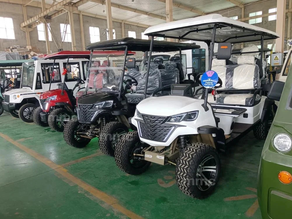 72v Electric Golf Cart 4+2 6 Seater 7.5kw Lithium Golf Off Road Buggy Garden Villa Hunting Golf Cart