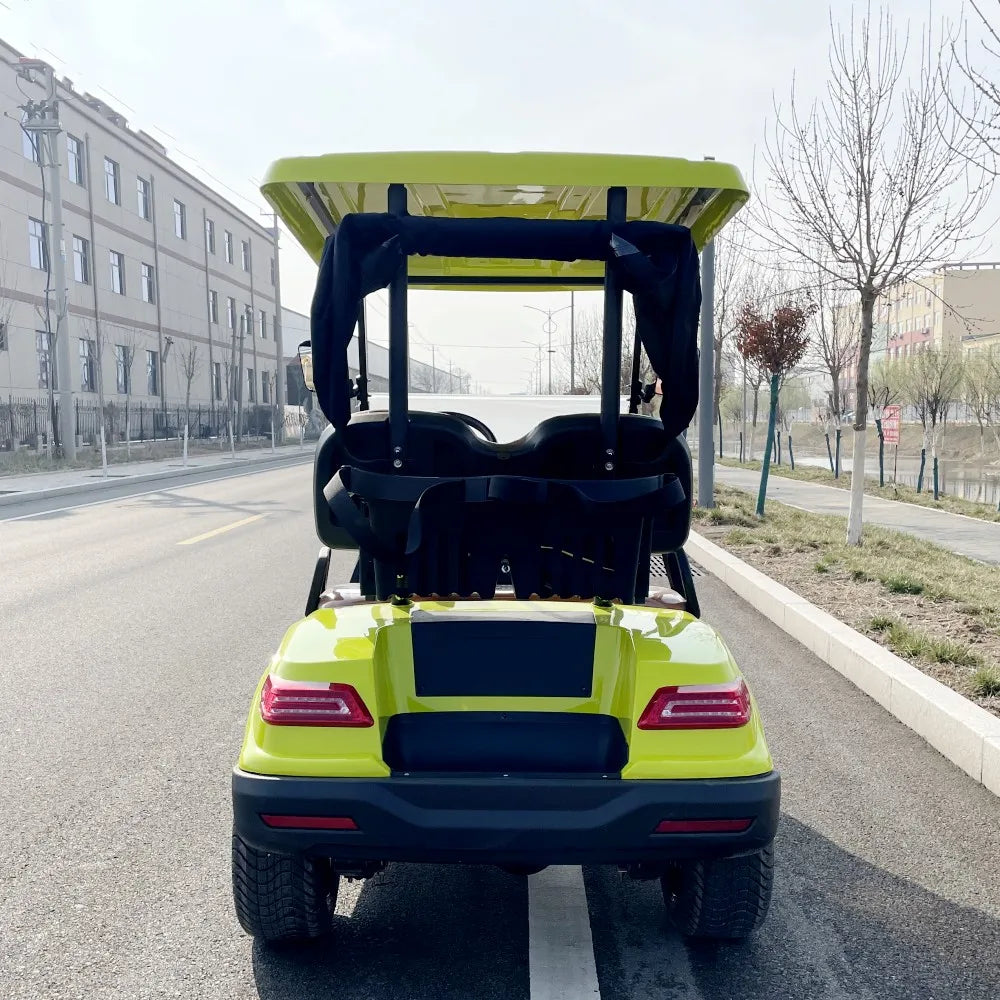 Latest Trends Golf Carts 48V 4KW Motor 2 4 Seater Golf Buggy Cart Electric with Golf Bag Straps and Basket