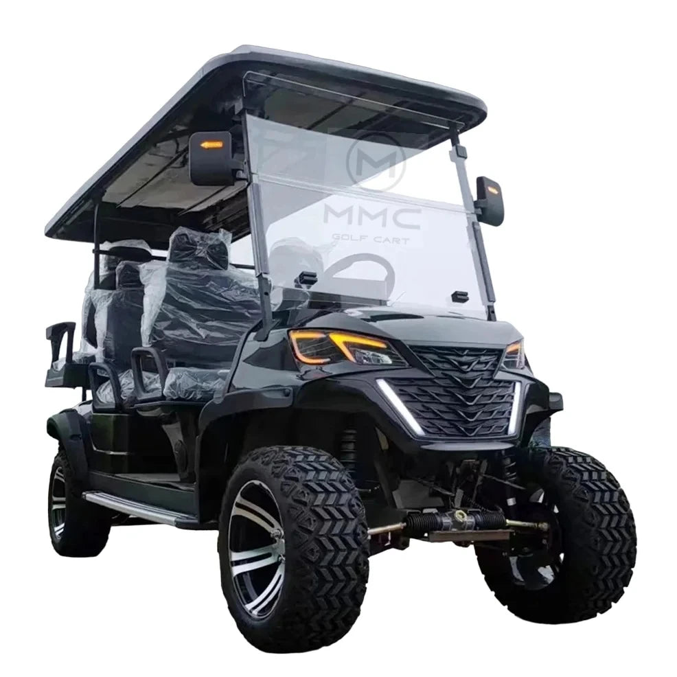 72v Electric Golf Cart 4+2 6 Seater 7.5kw Lithium Golf Off Road Buggy Garden Villa Hunting Golf Cart