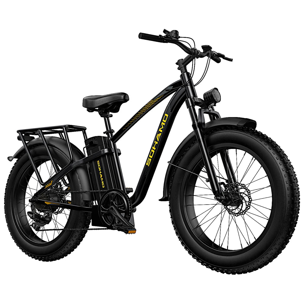 26'' Electric Bike Mountain With 1500W 48V 20AH Battery 60 Miles Urban Commuting