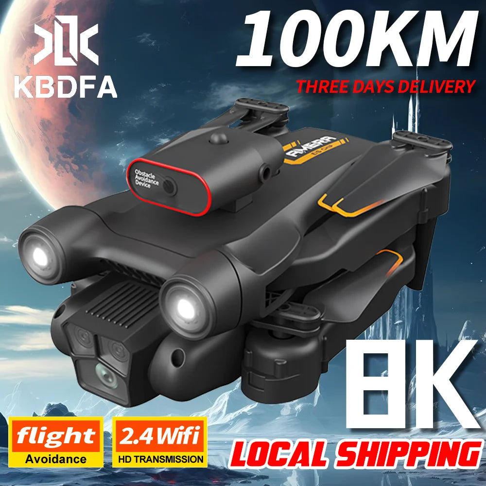 Max Drone 8K Professional Optical Flow Triple HD Camera Foldable RC Helicopter WIFI FPV