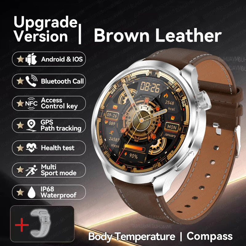 2024 New GPS Sports NFC Fashion Smartwatch 1.85 "AMOLED Screen Heart Rate